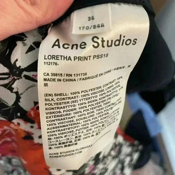ACNE STUDIOS Loretta Floral Print Blouse - Picture 7 of 7